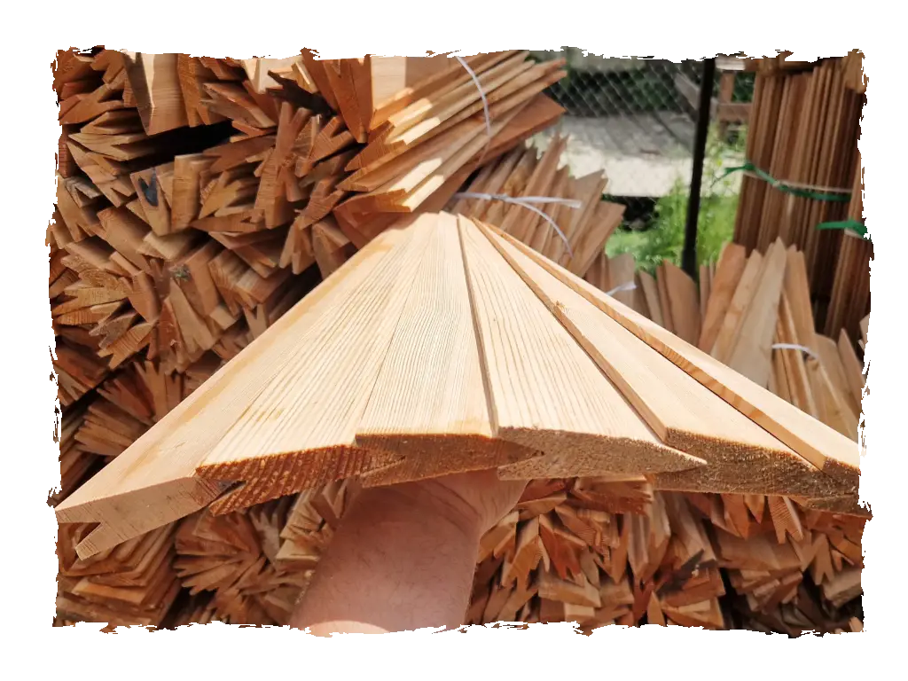 Produkcja gontu drewnianego – gont łupany na dach i elewację